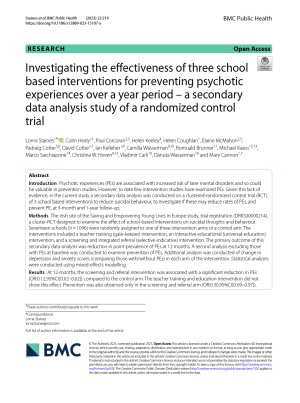 ProfScreen – Professional Screening of at-risk pupils