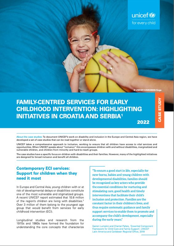 Family-centered services for early childhood intervention: Highlighting initiatives in Croatia and Serbia