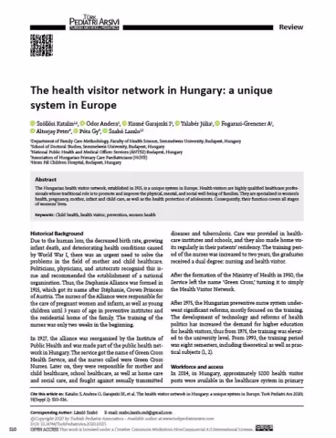 The health visitor network in Hungary: a unique system in Europe
