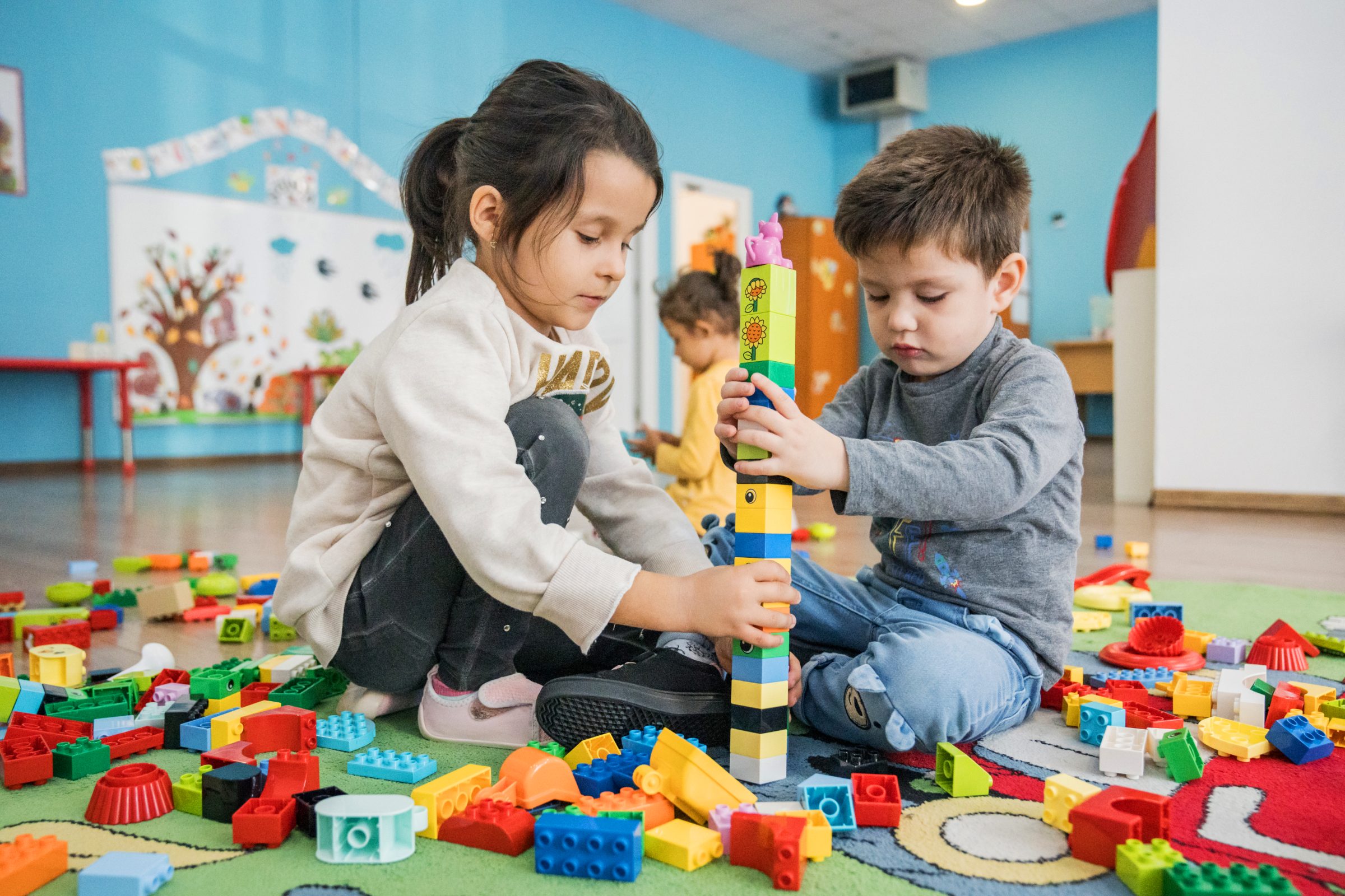 Children in a classroom